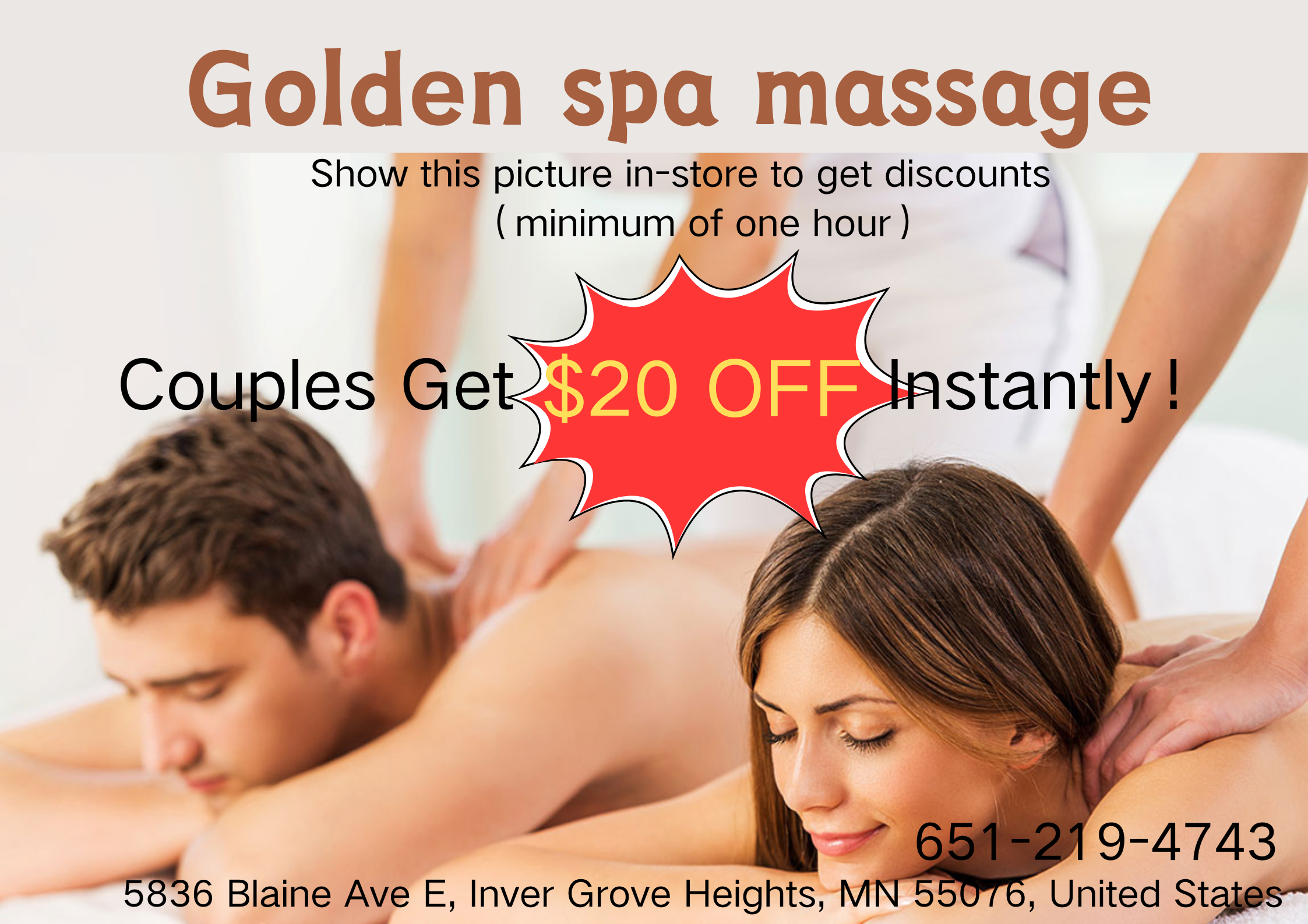 Couple Spa: 60min Each + Complimentary Tea